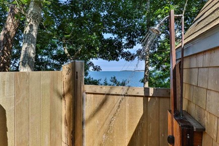 Harwich Cape Cod vacation rental - Your view from the outside shower