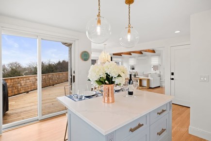 Orleans Cape Cod vacation rental - Kitchen connecting to a gorgeous deck, on second level
