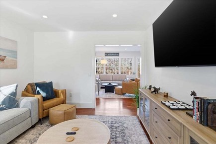Chatham Cape Cod vacation rental - Second first floor living room off the kitchen featuring a flat screen TV