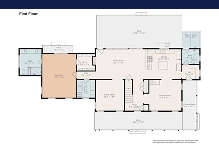 Chatham Cape Cod vacation rental - Floor plan of the first floor