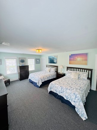 Dennis Port Cape Cod vacation rental - Large bedroom with 2 queen beds, stair access to loft area