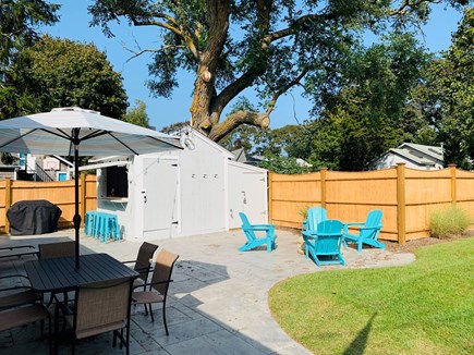 Dennis Port Cape Cod vacation rental - Large Fenced in Backyard, with seating for 18