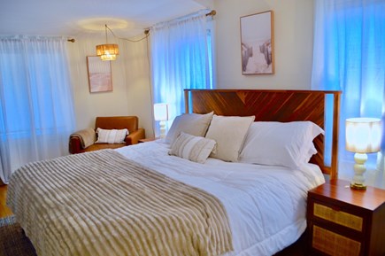 Eastham Cape Cod vacation rental - Primary spa like bedroom on first floor. King size bed.