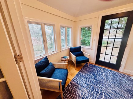 Eastham Cape Cod vacation rental - Sunny front entrance. Great for relaxing with a cup of coffee