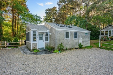 Truro Cape Cod vacation rental - Exterior view of the cottage with dedicated gravel parking