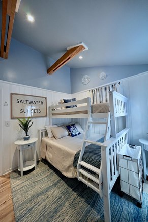 Truro Cape Cod vacation rental - 2nd bedroom with twin/full bunk bed, ideal for children or guests