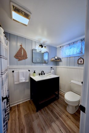 Truro Cape Cod vacation rental - Full bathroom with shower and modern fixtures