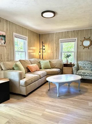 Falmouth Cape Cod vacation rental - Bright living room with Smart TV, WiFi, and central A/C