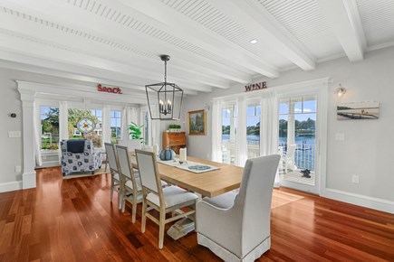 Bourne, Buzzards Bay Cape Cod vacation rental - Dining area with amazing water views
