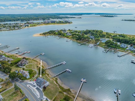 Bourne, Buzzards Bay Cape Cod vacation rental - View of property and dock