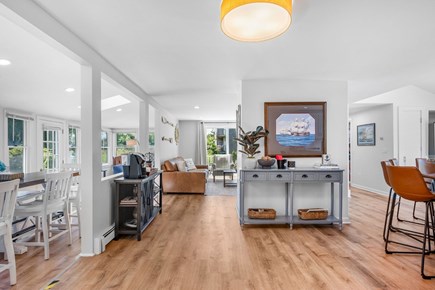 West Dennis Cape Cod vacation rental - View into dining area and living room