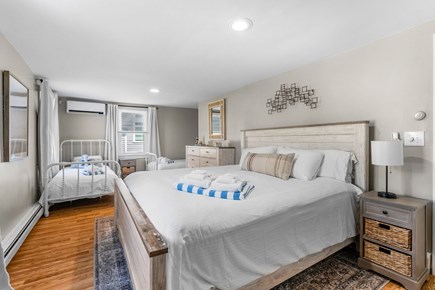 West Dennis Cape Cod vacation rental - Bedroom 2- King and 2 twins- First floor