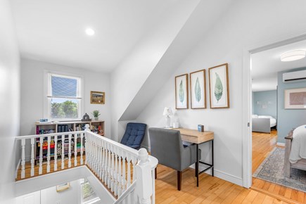 West Dennis Cape Cod vacation rental - Work desk at the top of the staris
