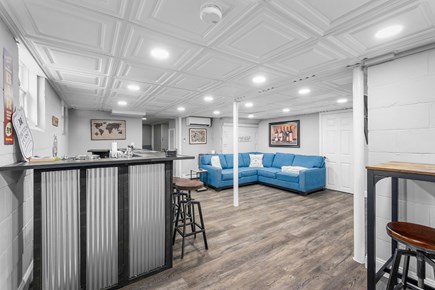 West Dennis Cape Cod vacation rental - Lower level living room