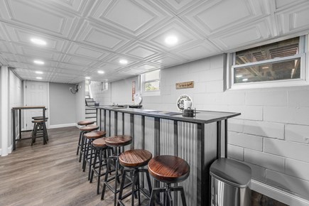 West Dennis Cape Cod vacation rental - Lower level island with seating