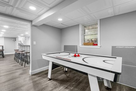 West Dennis Cape Cod vacation rental - Air hockey in lower level