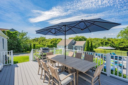 West Dennis Cape Cod vacation rental - Seating area with grill