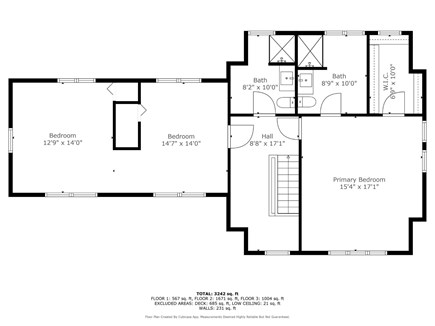 West Dennis Cape Cod vacation rental - Second floor floorplan