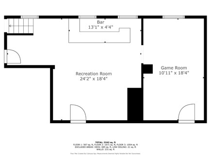 West Dennis Cape Cod vacation rental - Lower level floor plan