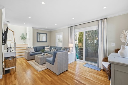 Harwich Port Cape Cod vacation rental - Slider to backyard