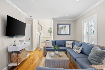 Harwich Port Cape Cod vacation rental - Living room with TV