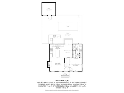 Sandwich Cape Cod vacation rental - Floor Plan- Main Level