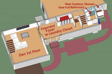 Orleans Cape Cod vacation rental - 2026 renovation 3D plan