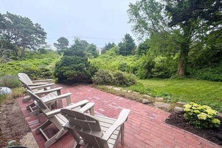 Orleans Cape Cod vacation rental - Front brick patio offers both morning and afternoon sun