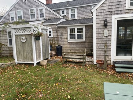 West Harwich Cape Cod vacation rental - Outdoor Shower behind house