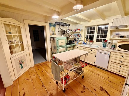 West Harwich Cape Cod vacation rental - Kitchen with Antique Gas Stove and Range
