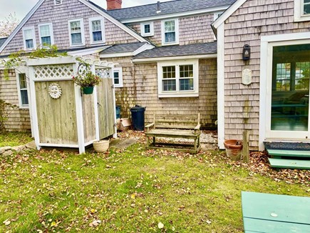 West Harwich Cape Cod vacation rental - Outdoor Shower and Rear of House