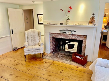 West Harwich Cape Cod vacation rental - Fireplace in One of Two Central Rooms for Gatherings