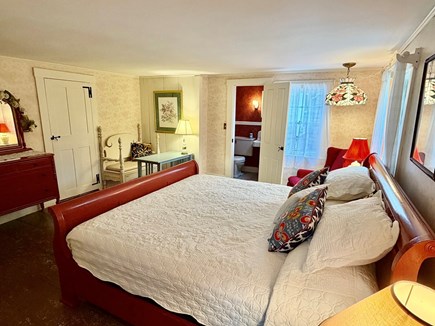 West Harwich Cape Cod vacation rental - Rose Room with sitting area and private half bath