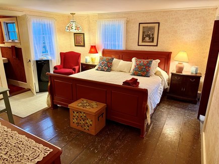 West Harwich Cape Cod vacation rental - First Floor Rose Room with King Bed, Bathroom and Tub