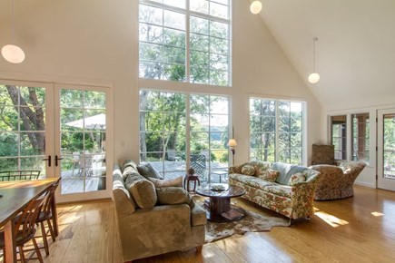 Chatham, Marshlight Retreat Cape Cod vacation rental - Sunlit sitting room with Cape Cod charm