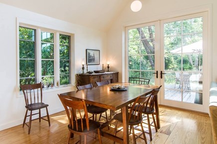 Chatham, Marshlight Retreat Cape Cod vacation rental - Bright dining area next to the great room Cape Cod style