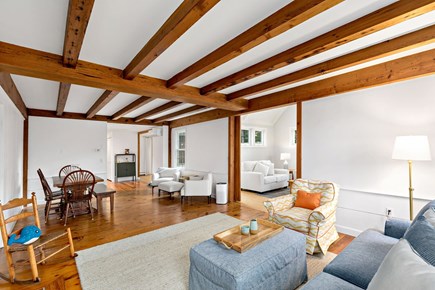 Orleans, Love & Luck Cape Cod vacation rental - Open living area, warm wood floors
