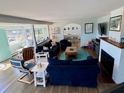 Hyannis Cape Cod vacation rental - Living room and sun room