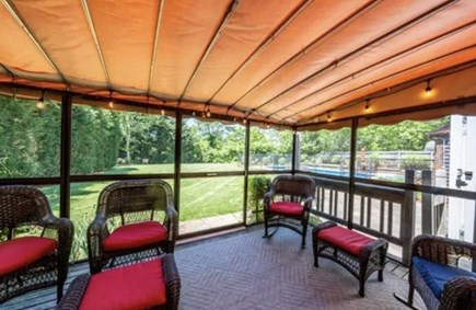 Brewster Cape Cod vacation rental - Screened in porch area