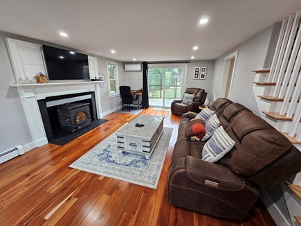 Brewster Cape Cod vacation rental - Living Room with slider to screened in patio