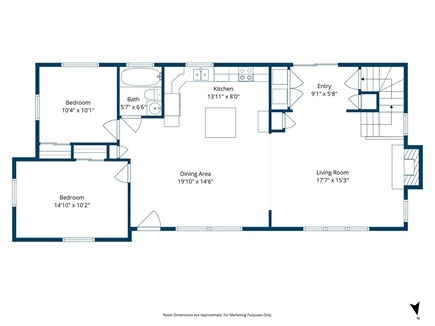 East Falmouth Cape Cod vacation rental - First floor