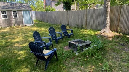 Harwich Center Cape Cod vacation rental - Backyard firepit area