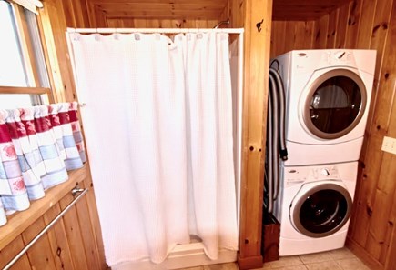 Orleans Cape Cod vacation rental - Main floor bathroom with walk-in shower & laundry