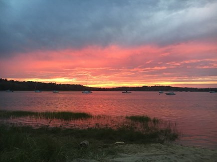 Wareham, Marion MA vacation rental - Actual sunset from deck