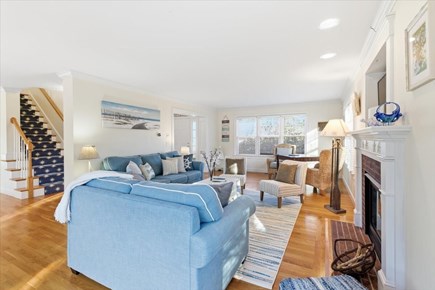 Chatham Cape Cod vacation rental - Nautical colors in the living room