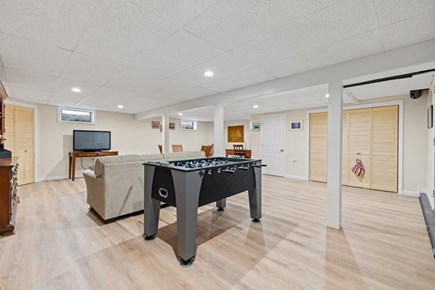 Brewster Cape Cod vacation rental - Finished lower level with TV and Foosball
