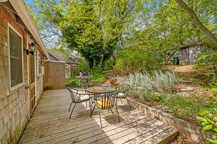 Wellfleet Cape Cod vacation rental - Back deck with gas grill and enclosed outdoor shower