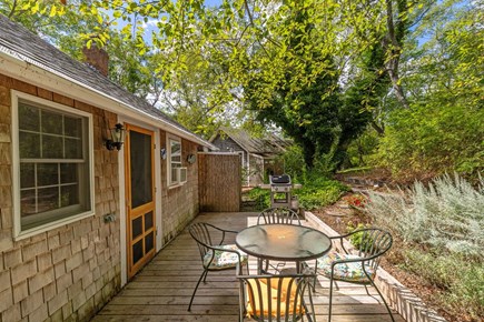 Wellfleet Cape Cod vacation rental - Back deck with gas grill and enclosed outdoor shower