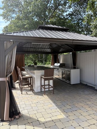 Falmouth Cape Cod vacation rental - Outdoor grill and bar (with fridge and sink)