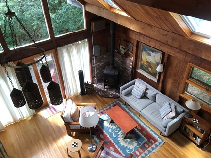 Wellfleet Cape Cod vacation rental - Living room from loft